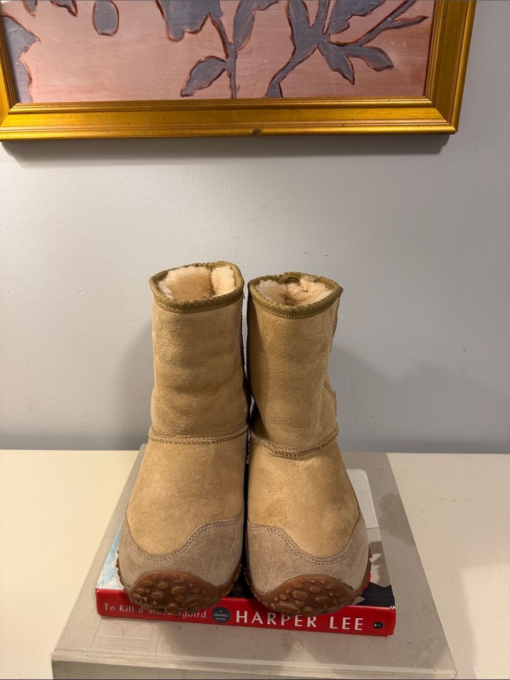 Merrell Women's Tan Shearling-Lined Winter Boots